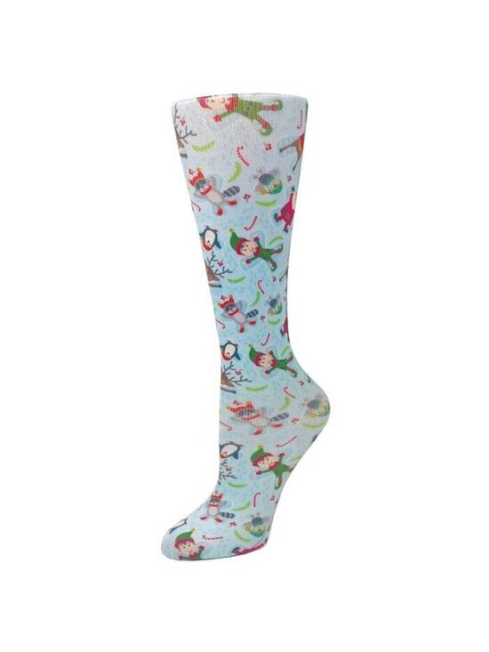 Cutieful Accessories - NEW Cutieful Therapeutic Compression Socks Fits Sizes 5-11 Christmas Snow Angels